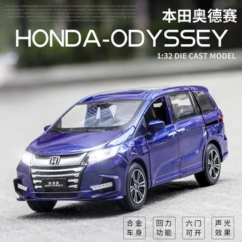 

1:32 high simulation 2019 new Honda Odyssey children's toy alloy nanny car with sound and light door model for children gifts