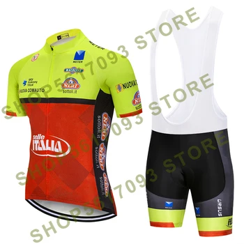 

2020 ITALY Cycling team Clothing 20D gel pads shorts Bike jersey set Ropa Ciclismo Quick Dry Mens pro BICYCLING Maillot Culotte