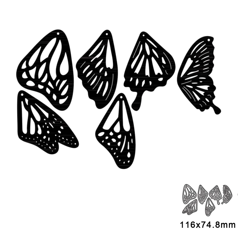 

6pcs Animal Butterfly Metal Cutting Dies For DIY Scrapbook Cutting Die Paper Cards Embossed Decorative Craft Die Cut New