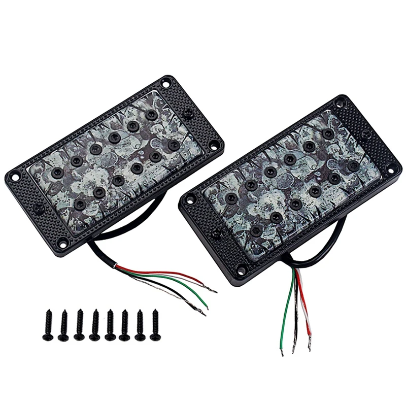 

2Pcs Vintage Dual Coil Neck Bridge Humbucker Pickups Set for Electric Guitar