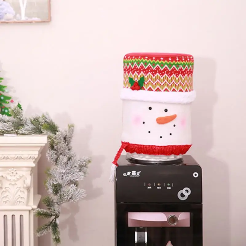 Контейнер в рождественском стиле, бутылка, пылезащитная крышка, диспенсер для воды, очиститель ведра, Рождественский Декор, PXPC