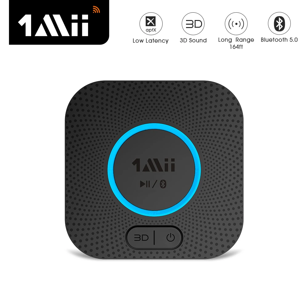 1Mii B06 Plus Bluetooth 5 0 Audio Receiver aptX LL HD 3D 2RCA 3 5mm Jack AUX Bluetooth Adapter for Car Headphone Home Stereo