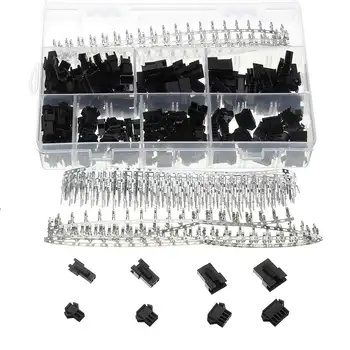 

560pcs 2.54MM Pin Black Way Cable Plug Electrical Dupont Connector Pin Jumper Header Housing Male Female Wire Connector