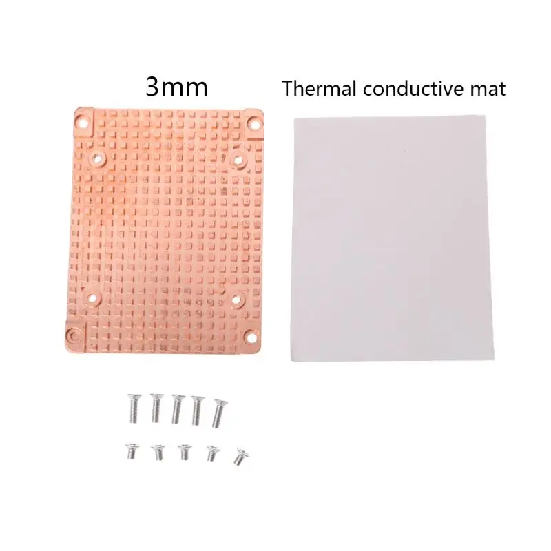 3mm-B 1 комплект ультра-тонкий чистый медный 2,5 дюймовый жесткий диск кулер теплоотвод для ПК компьютера - Цвет лезвия: 3mm-B