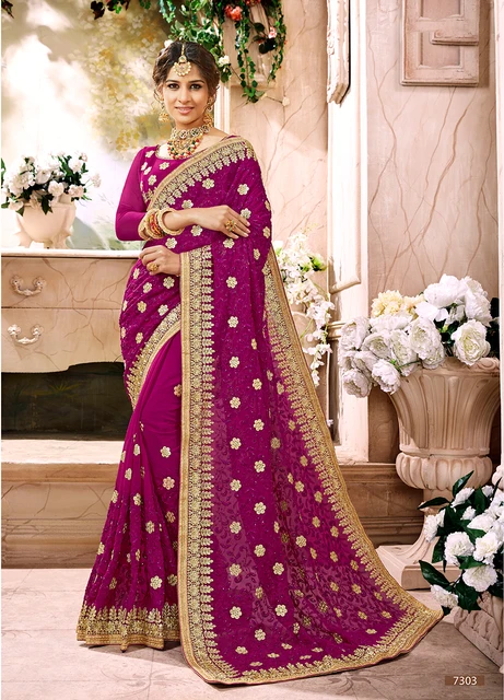India Saree Bollywood Wanita Sutra Bordir Pakaian Tradisional Termasuk Choli Petticoat Wedding Sari Bangladesh Pakistan Gratis India Pakistan Pakaian Aliexpress