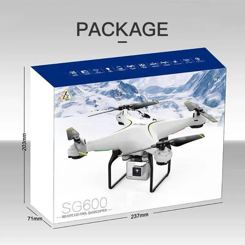 VODOOL SG600 FPV WiFi Радиоуправляемый Дрон с 2MP 720P HD Wi-Fi камера RC Quadcopter 3D Rolling Altitude удерживайте ключ возврата вертолет на радиоуправлении