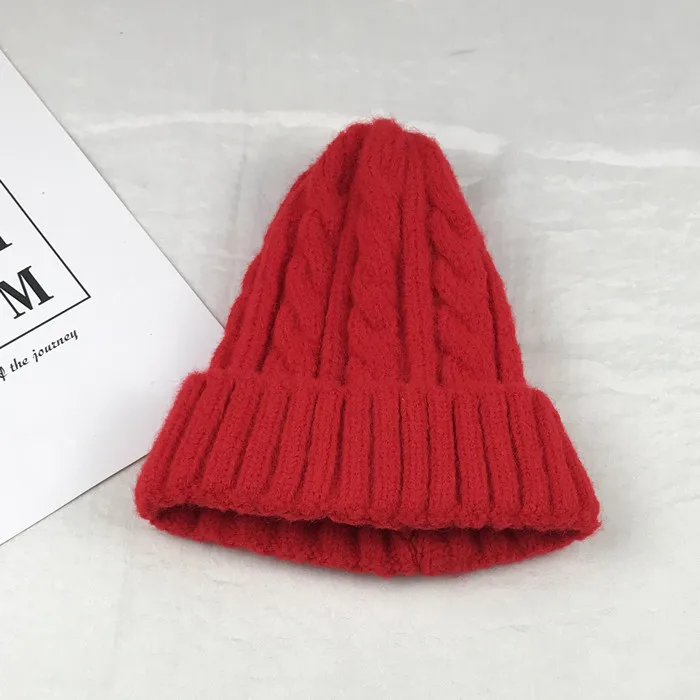 Красный Шапочки Кепка унисекс s зимние Skullies для Кепка унисекс теплые шапочки с зимней шапочкой мужские и женские шапки Beanie шапки зимние - Цвет: Красный