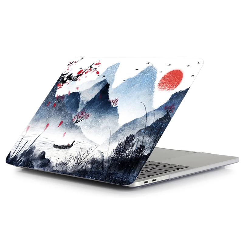 Жесткий чехол MTT с рисунком чернил для Macbook Air 11 13,3 Pro 13 15 retina, чехол для ноутбука Apple mac, чехол для книги, сумка для ноутбука 12 дюймов
