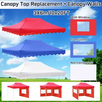 

10x20FT Large UV Waterproof Replacement Oxford Cloth Canopy Awning Camping Tent Top Cover Outdoors Camping Tent Replacement