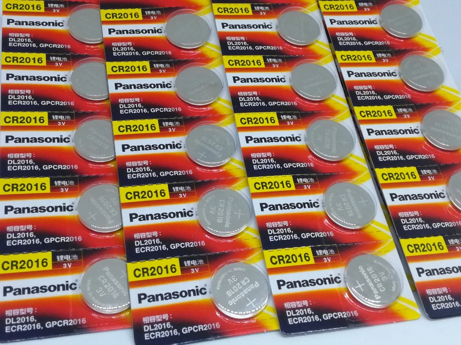 100 шт/партия Panasonic CR2016 3 в Кнопочная батарея Миниатюрный элемент питания для часов компьютера CR