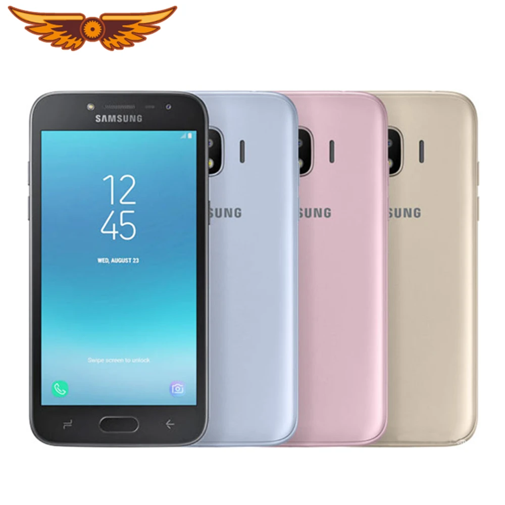 Оригинальный разблокированный сотовый телефон Samsung Galaxy J2 Pro (2018) J250
