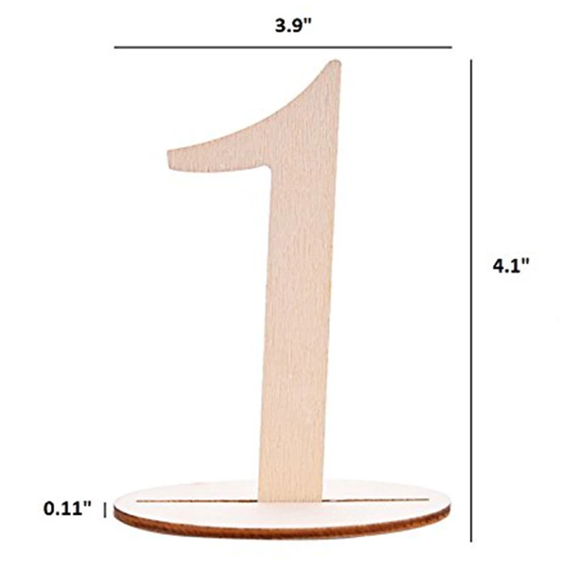 Best Wedding Table Numbers 1-20 Set Wood Table Numbers Centerpiece for Party Birthday Anniversary and Baby Shower Rustic Wood wi