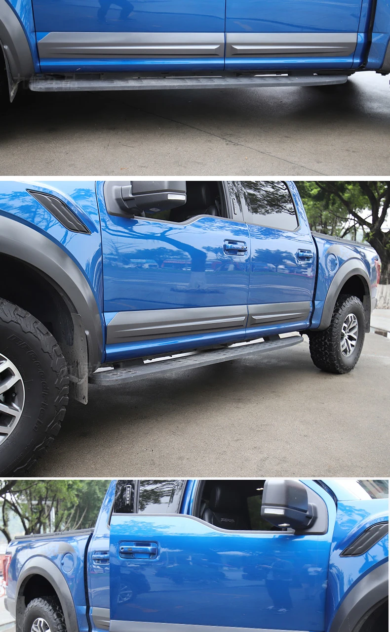 Подходит для F150, защитные накладки на двери, Длинные полосы, защита автомобиля, боковая накладка, наклейка, против царапин, защита кузова, бампер, полоски