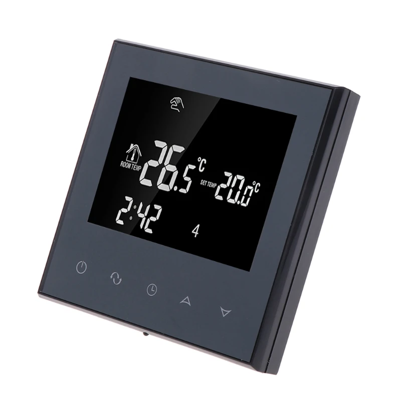 Терморегулятор lcd сенсорный экран нагревательный термостат 16А для электрического пола тепла