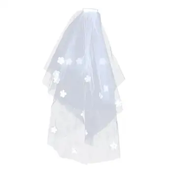 

Double Layer Wedding Bridal Veil Fluffy Beautiful Gauze Head Veil White Short Bridal Veil for Women Bridal Wedding