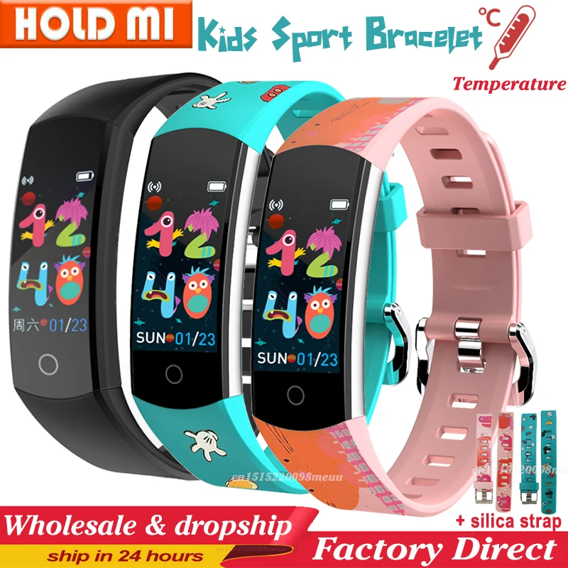 Children Smart Bracelet C07Q Dial customization Heart Rate Blood Pressure Oxygen Body Temperature KIDS Alarm Clock | Электроника
