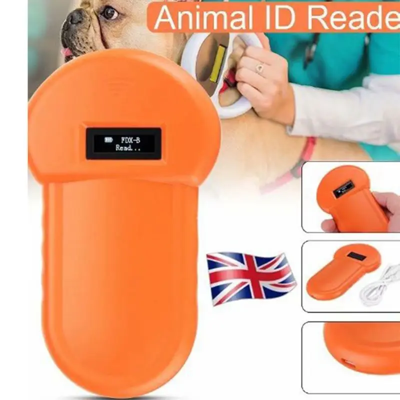 Pet ID Reader Animal Chip Digital Scanner USB Rechargeable Microchip Handheld Identification General Application for Cat Dog |