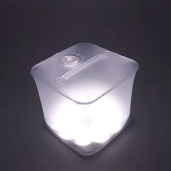 

Waterproof Inflatable Solar Lamp Adjustable Hiking Foldable LED Light Indoor Travel Square Flexible Emergency Outdoor Camping