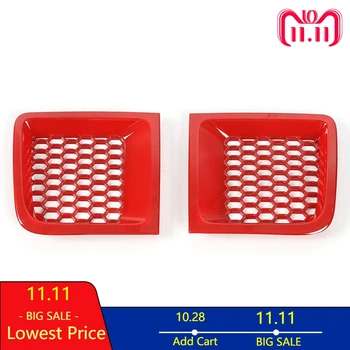 

For Jeep Renegade Exterior Car Front Bumper Grille Air Intake Mesh Trim Decor Frame Sticker Cover Styling 2016 2017 2018 1.4T