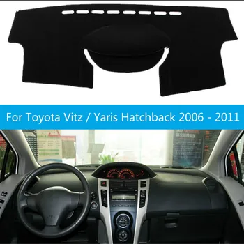 

Car Inner Auto Dashboard Cover Dashmat Pad Carpet Sun Shade Dash Board Cover Fit For Toyota Vitz / Yaris Hatchback 2006 - 2011