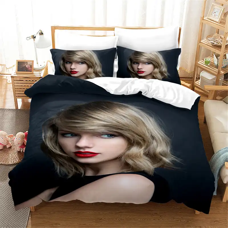 Taylor Girl Singer Celebrity 3d Bedding Set Duvet Covers