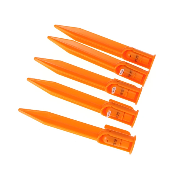 

5Pcs Adjustable LED Light Up Tent Pegs Stakes Camping Fishing Festivals Batteries Included
