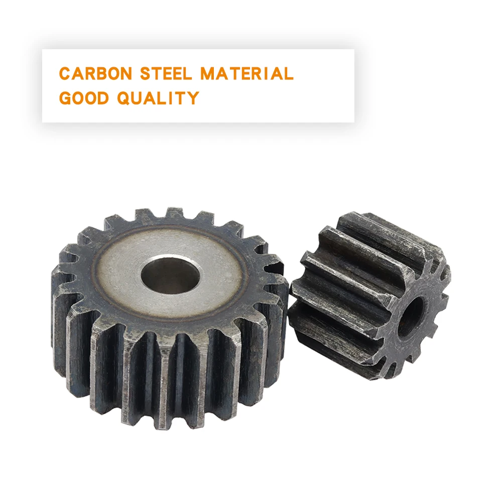 Motor Gear Transmission Gear Electric Bike Gear Cassette Deck Tape Gear Electric Chain Saw Gear Flat Gear 2M-10/11/12/13/14/15/16/17/18/19/20T SC45# Carbon Steel Cylindrical Gear Height 20 mm High Frequency Quenching Teeth
