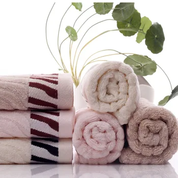 

Bamboo Fiber Face Towels Lemon Bear Zebra Pattern 34*74 Cm Soft Towel Washcloth Face Towel Serviette Main Terry Towels