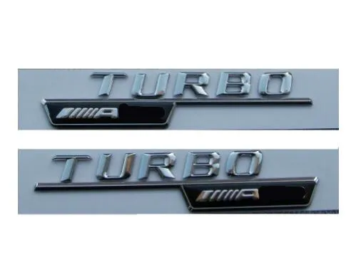 BITURBO AMG Хром для BITURBO/AMG буквы крыло эмблема эмблемы значки для Mercedes - Цвет: BITURBO AMG