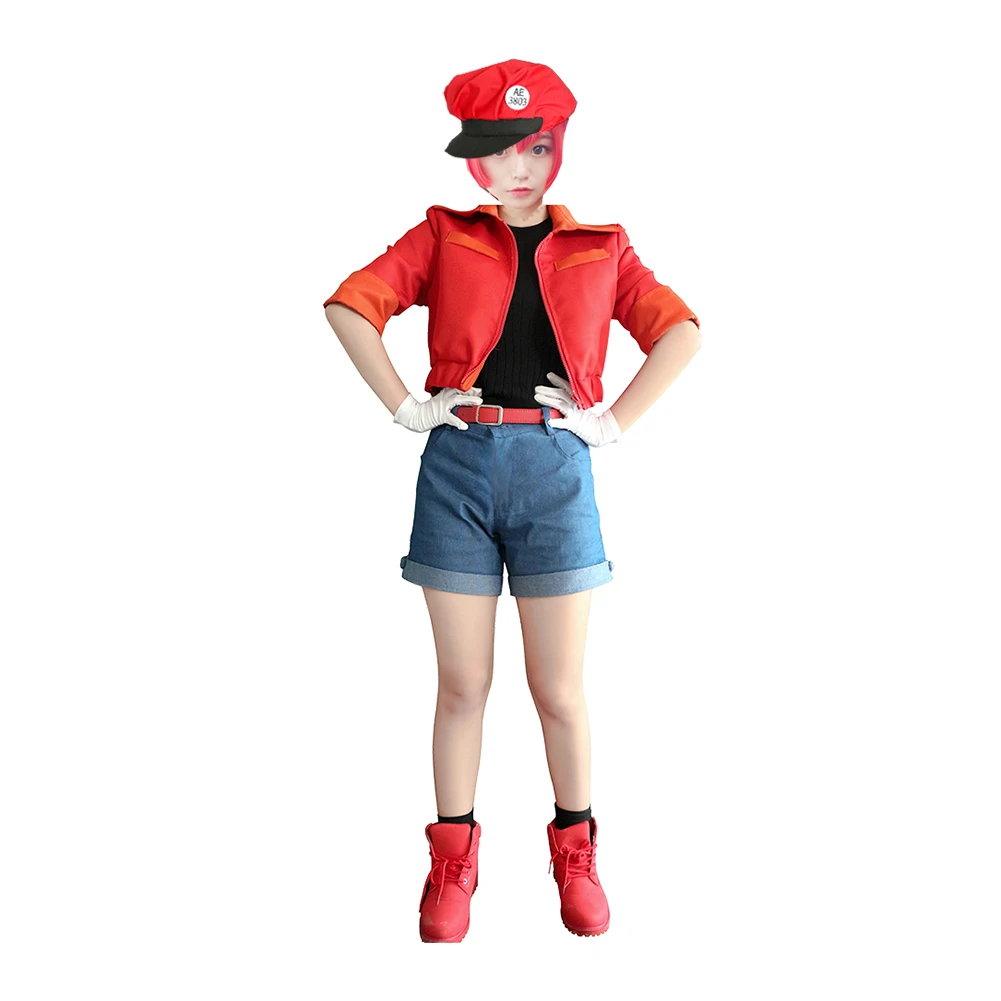 

Brdwn Cells at Work Girls Womens Red Blood Cell RBC Seqkeqkyuu Cosplay Costumes
