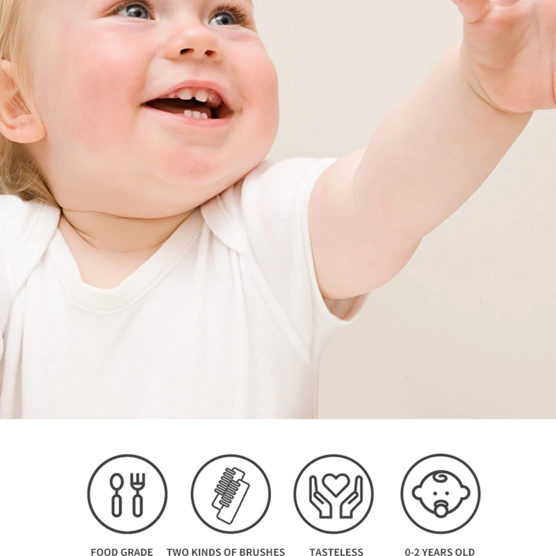 Usbon Baby Finger Toothbrush Infant Dental Care Kids Silicone Tooth Brush Teeth Clear with Anti-box Children Finger Brush Clean