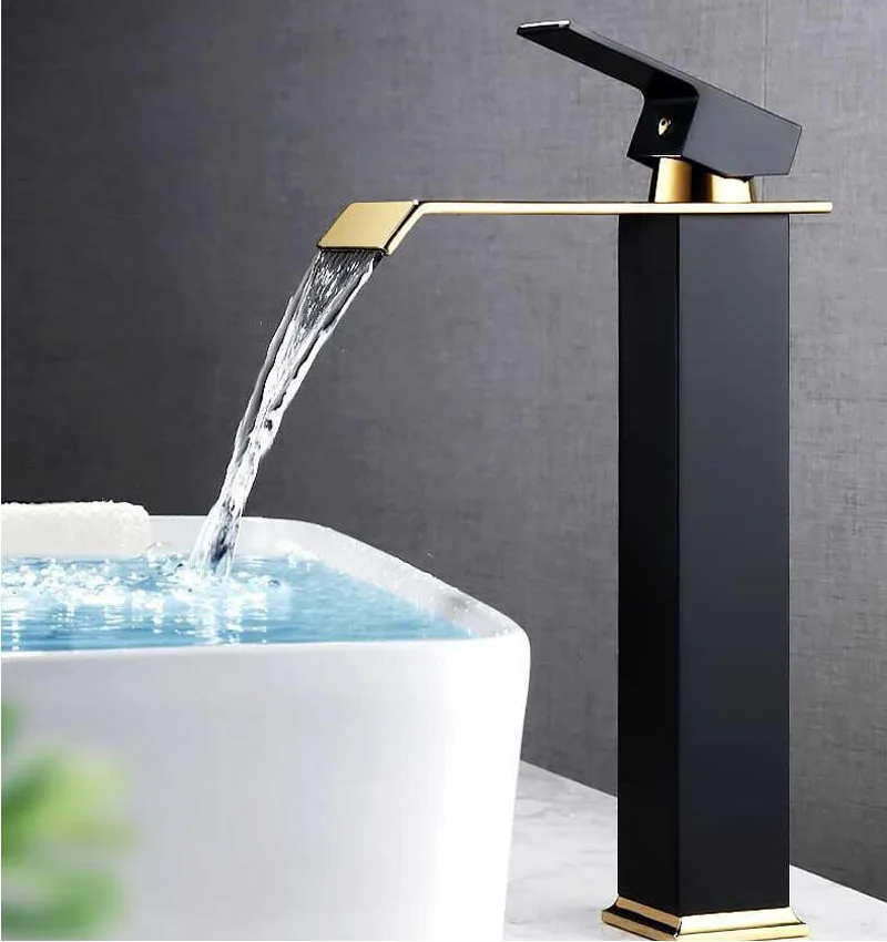 Jabbol Rubinetto Per Lavabo Da Bagno - Modello 8804BG, Design Elegante, Facile Installazione