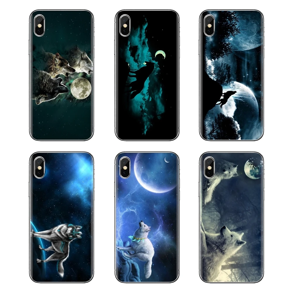 Moon Wolf для Samsung Galaxy J1 J2 J3 J4 J5 J6 J7 J8 плюс 2018 Prime 2015 2016 2017 прозрачные мягкие чехлы |