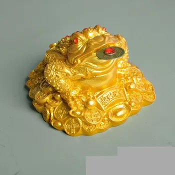 

Chinese Frog Toad Feng Shui Home Decoration Desktop Decoration small and Medium Resin Toad Feng Shui Lucky Gift