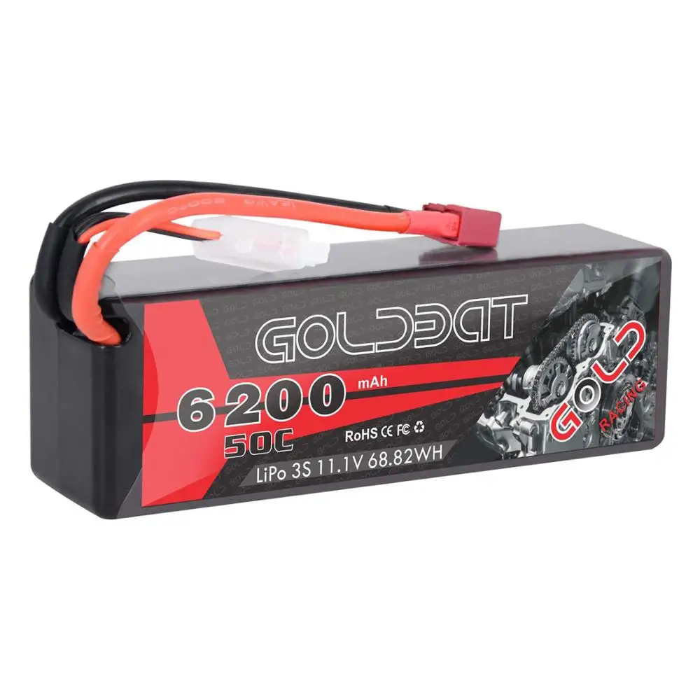 Жесткий чехол GOLDBAT Lipo Battery 3S 11 1 V 50C 6200mAh lipo Pack с разъемом Deans для радиоуправляемых
