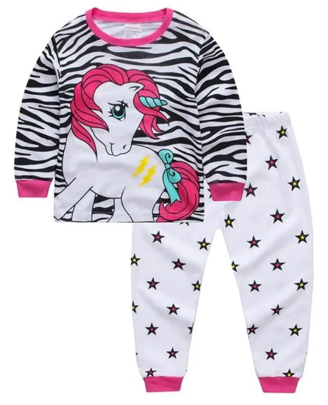Kids pajamas Children sleepwear kids clothing Baby pajamas sets boys girls animal pyjamas pijamas cotton nightwear clothes - Цвет: Style 16