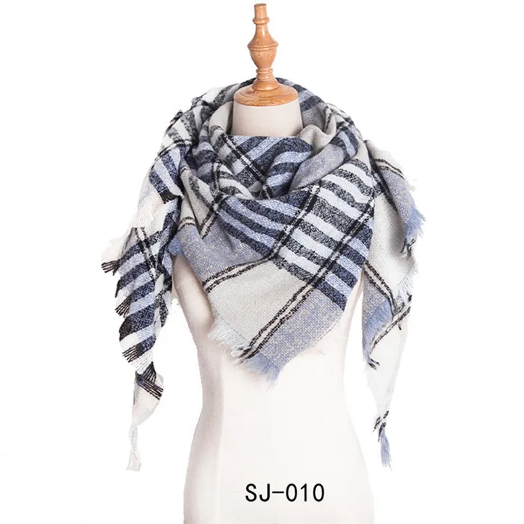 Брендовые новые круглые шерстяные шарфы для женщин, 39 цветов, треугольная шаль и накидки, женские осенне-зимние шарфы-нагрудники - Цвет: 19