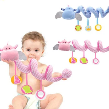 

2020 Creative Cute Infant Hanging Spiral Rattle Toys Baby Stroller Hanging Bell Baby Toys Newborn Educational Toy