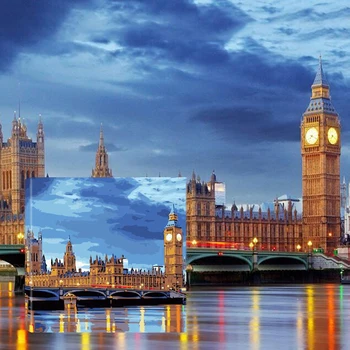 

40 X 40cm Paint By Numbers Kits DIY Art Decor Hand Painted With Frame For Wall Decoration Home Living Room Decor-Customized Type