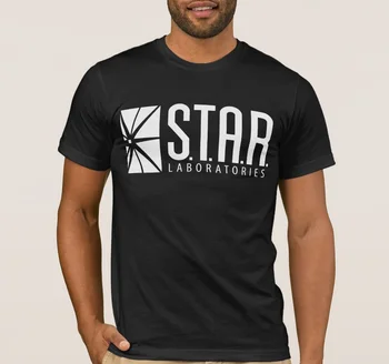 Star Labs T-Shirt The Flash STAR LABORATORIES Superman Comic Cotton O-Neck Short Sleeve Men's T Shirt New Size S-3XL