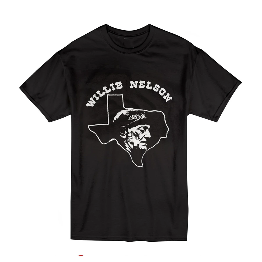Винтажная Футболка Willie Nelson размер S-2Xl черный цвет классический дизайн футболка |