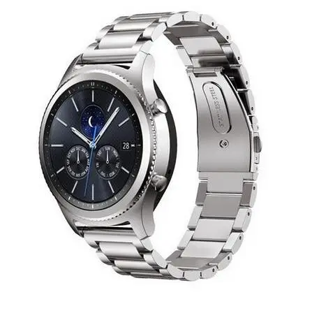 Ремешок для samsung gear sport s2 classic s3 Frontier galaxy Watch 42 мм 46 мм ремешок huami amazfit bip 20 мм 22 мм 18 мм huawei watch s1 - Цвет ремешка: Серебристый