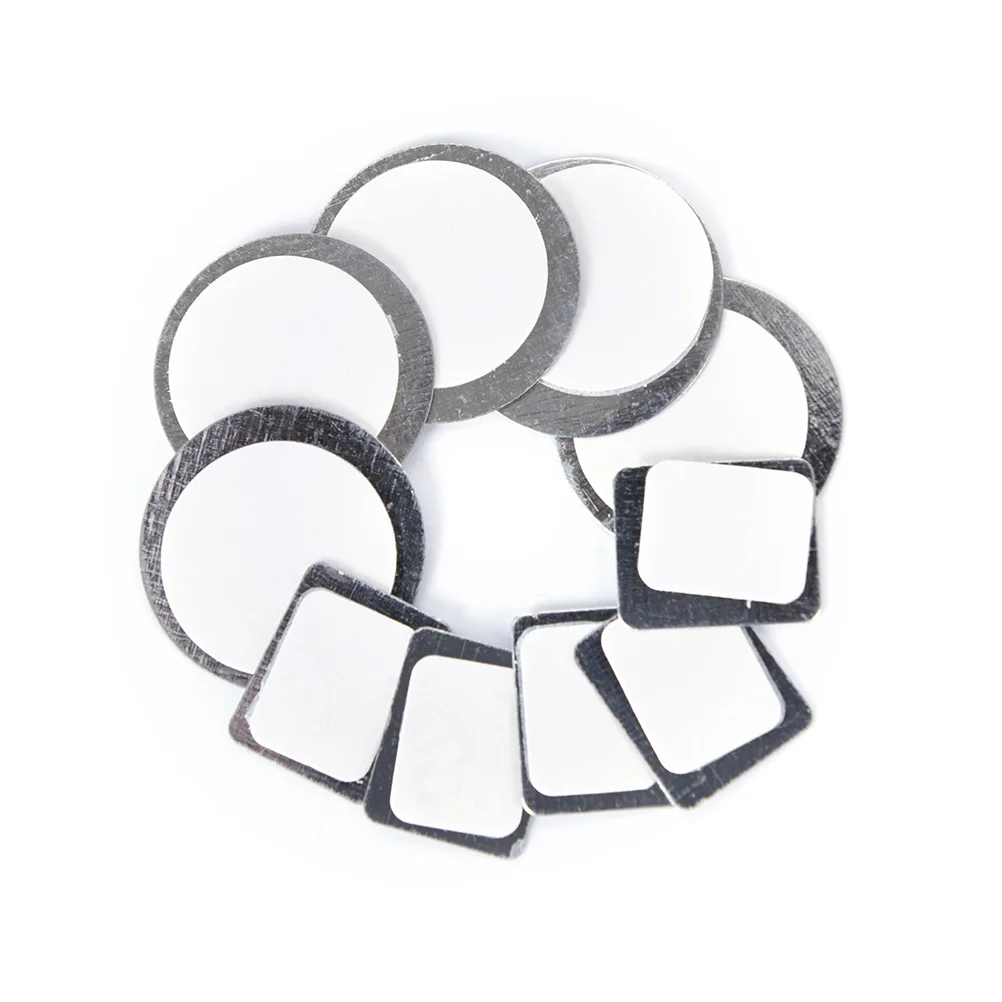 Makeup Palette Sticker 20pcs Practical DIY Makeup Tightly Professional Empty Square Metal Sticker For Magnetic Palette Eyeshadow Home Tool Cosmetics