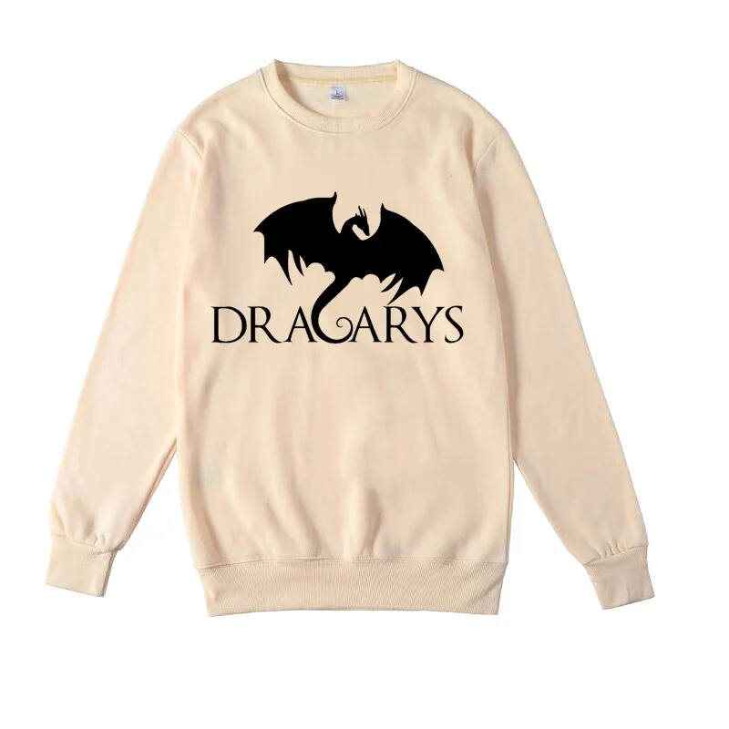 Dracarys свитшоты для мужчин два Игры престолов толстовки мать драконов Khaleesi Дракон Got8 тройник толстовка с длинными рукавами - Цвет: Хаки