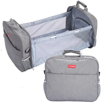 

3-1 Portable Diaper Bag Backpack Stroller Bags Foldable Bassinet Baby Changing Station And Crib for Travel Outdoor Bed Bags
