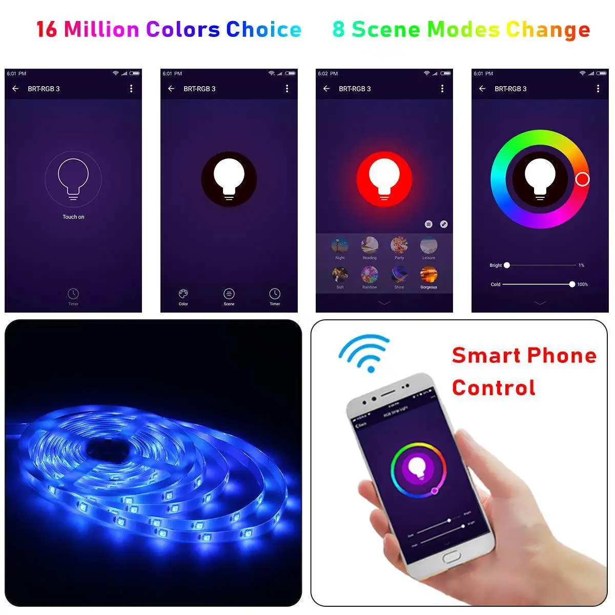 DC5V USB Светодиодная лента RGB 1 м 2 м 3 м 4 м 5 м Bluetooth приложение управление гибкий светильник ТВ фон водонепроницаемая лента для Apple и Android