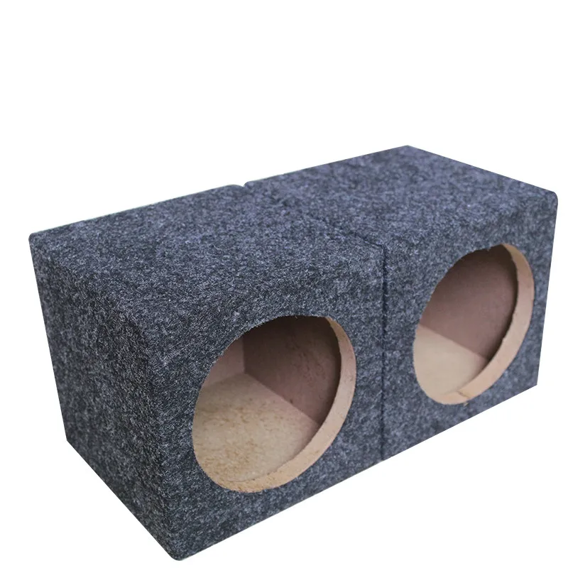 2pcs Square Wooden Speaker Empty Box Shell DIY for 4 Inch Car Subwoofer Round Speaker Audio Sistem.