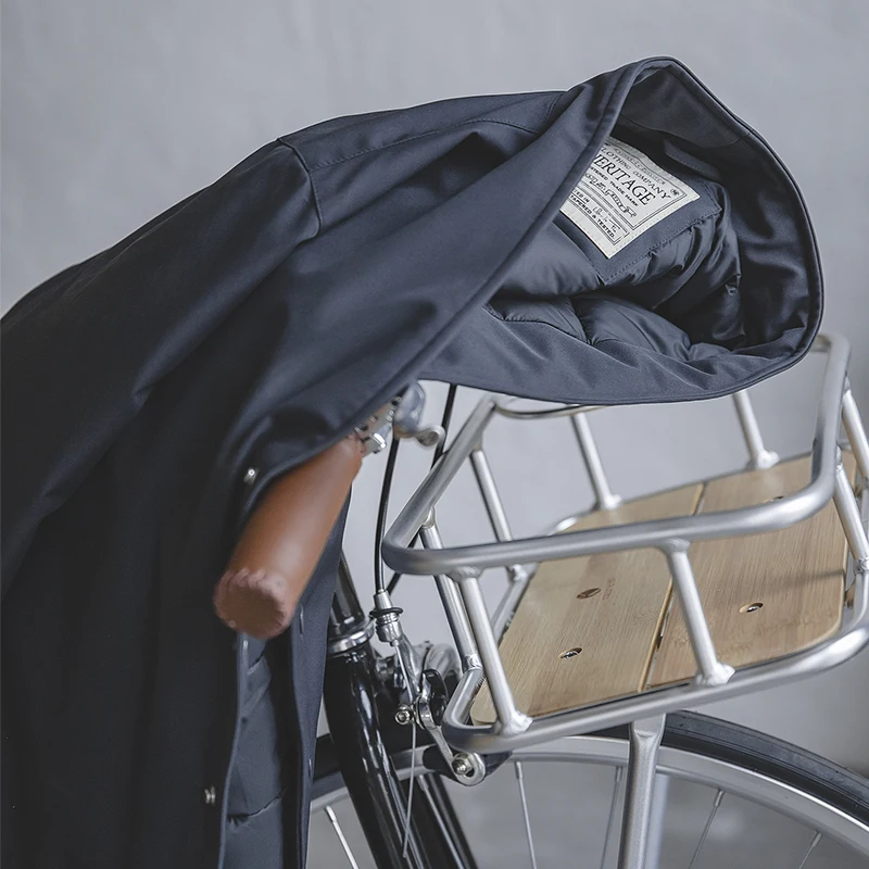 Мужская мягкая куртка в стиле ретро темно синего цвета хлопковая теплый осенне