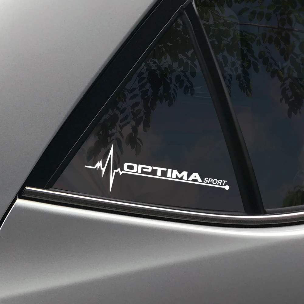 2 шт. креативные автомобильные декоративные наклейки на боковое окно, забавные автомобильные наклейки для Kia Optima, светоотражающие виниловые автомобильные аксессуары для отделки