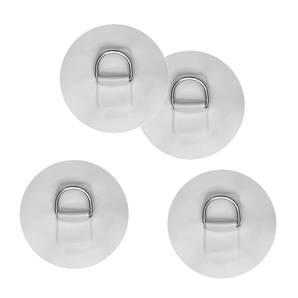 Stand Up Paddleboard SUP Bungee Deck Rigging Kit, 5mm x 5m Elastic Shock Cord 4 Pcs Stainless Steel D Ring Patch